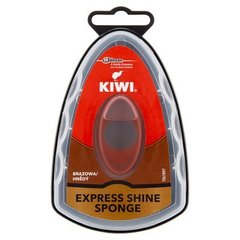 Kiwi Express Shine Gąbka nabłyszczająca do obuwia brązowa