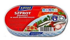 Łosoś Ustka  Szprot popularny w sosie pomidorowym