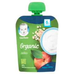 Gerber Organic Deserek owocowo-mleczno-zbożowy jabłko po 6. miesiącu