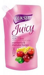 Luksja Juicy Cranberry & Manuka Honey Nawilżające mydło w płynie opakowanie uzupełniające