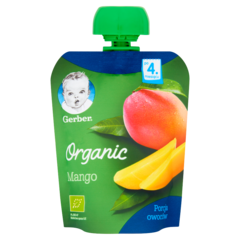 Gerber Organic Deserek Mango po 4. miesiącu