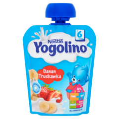 Nestlé Yogolino Deserek owocowo-mleczny banan truskawka po 6 miesiącu