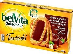 Belvita Breakfast Chocolate-Hazelnut Ciastka zbożowe 250 g (5 x 3 sztuki)
