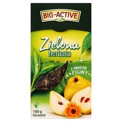 Big-Active Zielona herbata liściasta z owocem pigwy