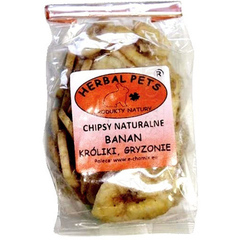 Herbal Pets Chipsy naturelne banan - przysmak dla gryzoni