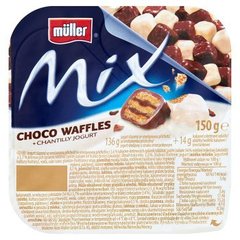 Muller Mix Jogurt śmietankowy z wafelkami w czekoladzie