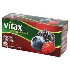 Tetley Vitax Inspirations Owoce leśne Herbata ziołowo-owocowa 40 g (20 torebek)