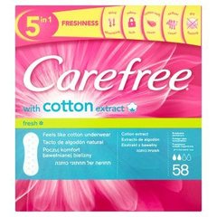 Carefree With Cotton Extract Fresh Przewiewne wkładki higieniczne
