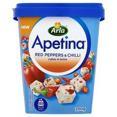 Arla Apetina z czerwoną papryką i chili Ser w kostkach 200 g