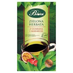 Bifix Zielona z guaraną i marakują Herbata ekspresowa 40 g (20 saszetek)