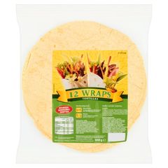 Unbranded Placki pszenne Tortilla Ø 25 cm (12 sztuk)