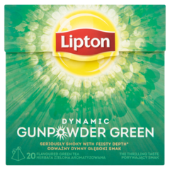 Lipton Dynamic Gunpowder Green Herbata zielona aromatyzowana 36 g (20 torebek)