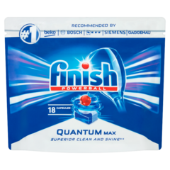 Finish Quantum Max Regular Kapsułki do mycia naczyń w zmywarce 279 g (18 sztuk)