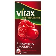 Vitax Inspirations Żurawina and Malina Herbata ziołowo-owocowa (20 torebek)