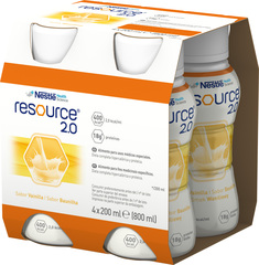 Resource 2.0 Preparat odżywczy w płynie o smaku waniliowym 4 x 200 ml