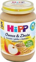 Hipp BIO Owoce & Zboża Gruszki i jabłka z kleikiem orkiszowym po 5. miesiącu