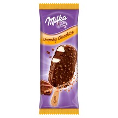 Milka Lody waniliowe i lody czekoladowe w polewie z czekolady mlecznej
