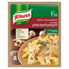 Knorr Fix rurki z kurczakiem w sosie pieczarkowym
