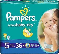 Pampers Active Baby-Dry rozmiar 5 (Junior), 36 pieluszek