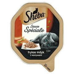 Sheba Sauce Spéciale Frykas indyk z warzywami Karma pełnoporcjowa