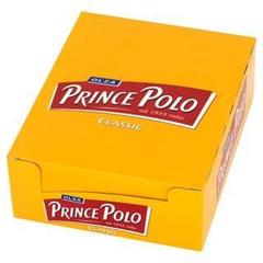 Olza Prince Polo Classic Kruchy wafelek z kremem kakaowym oblany czekoladą 490 g (28 sztuk)