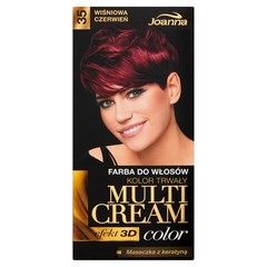 Joanna Multi Cream color Farba do włosów 35 Wiśniowa czerwień