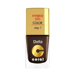 Delia Hybrid Gel Step 1 07 Ciemna czekolada Żelowy lakier do paznokci