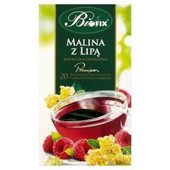 Bifix Premium malina z lipą Herbatka owocowa 40 g (20 saszetek)