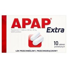 Apap Extra 500 mg + 65 mg Tabletki powlekane 10 tabletek