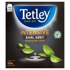Tetley Intensive Earl Grey Herbata czarna aromatyzowana 200 g (100 torebek)