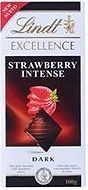 Lindt Excellence Strawberry Intense Ciemna czekolada z kawałkami truskawek
