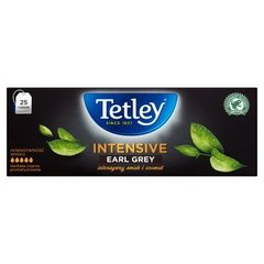 Tetley Intensive Earl Grey Herbata czarna aromatyzowana 50 g (25 torebek)