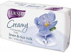 Luksja Creamy Len i mleczko ryżowe Kremowe mydło