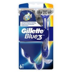 Gillette Blue3 Jednorazowe Maszynki Do Golenia Dla Mężczyzn, 6 sztuk