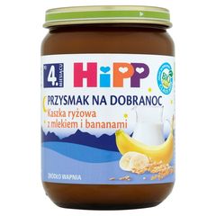 Hipp BIO Przysmak na Dobranoc Kaszka manna z mlekiem i bananami po 4. miesiącu