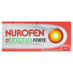 Nurofen Express Forte 400 mg Kapsułki miękkie 20 kapsułek