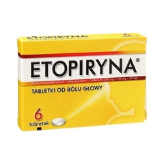 Etopiryna Środek przeciwbólowy 6 tabletek