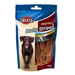 Trixie Ducky stripes- paseczki z piersi kaczki z kwasami omega 3 i 6