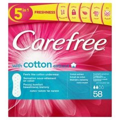 Carefree With Cotton Extract Przewiewne wkładki higieniczne
