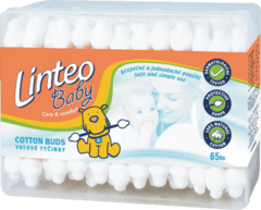 Linteo LINTEO BABY Patyczki higieniczne, 65 szt., plastikowe pudełko