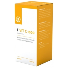 Formeds F-VIT C 1000 Witamina C Lewoskrętna z Fermentacji bez GMO Kwas L-askorbinowy