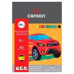 Canson Blok techniczny z kolorowymi kartkami A3 10 kartek