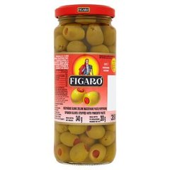 Figaro Hiszpańskie oliwki zielone nadziewane pastą paprykową