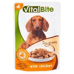 VitalBite Karma dla psów z kurczakiem w sosie