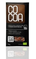 Cocoa Czekolada gorzka 70% z orzechami pecan BIO