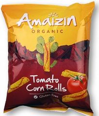 Amaizin Chipsy kukurydziane BIO o smaku pomidorowym