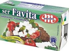 Mlekovita Favita Ser sałatkowo-kanapkowy półtłusty