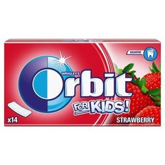 Orbit For Kids Strawberry Guma do żucia bez cukru (14 pasków)
