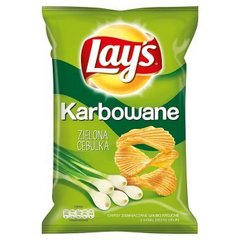 Lay's Karbowane o smaku Zielona Cebulka Chipsy ziemniaczane