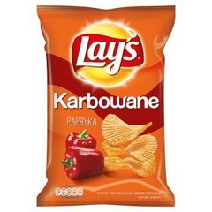 Lay's Karbowane o smaku Papryka Chipsy ziemniaczane